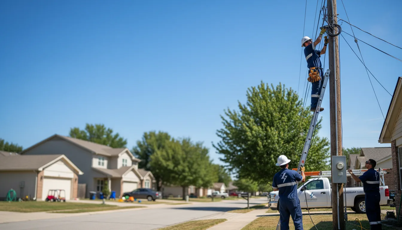 Residential electrician providing installation services in Riegelsville, PA